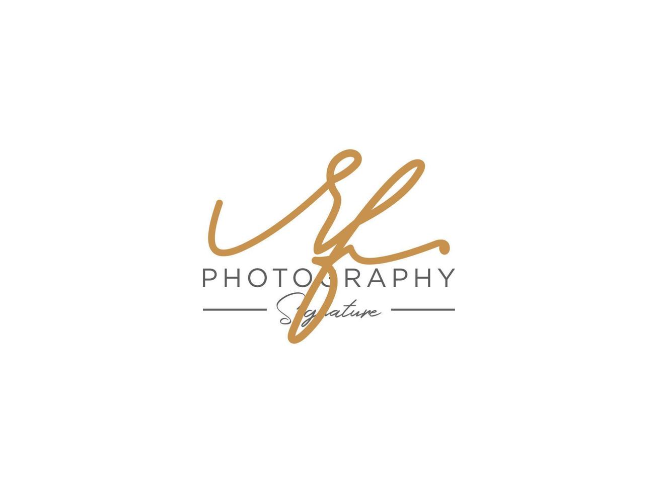 Letter RF Signature Logo Template Vector