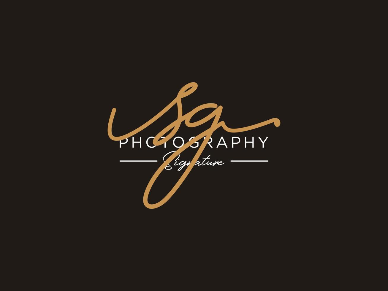 Letter SG Signature Logo Template Vector