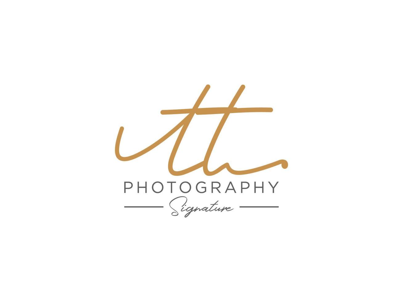 Letter TT Signature Logo Template Vector