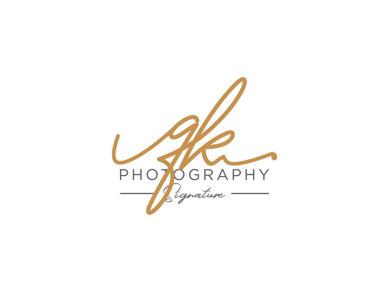 Letter QK Signature Logo Template Vector