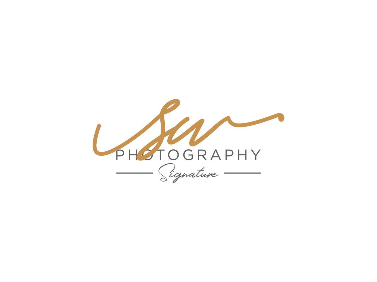 Letter SW Signature Logo Template Vector