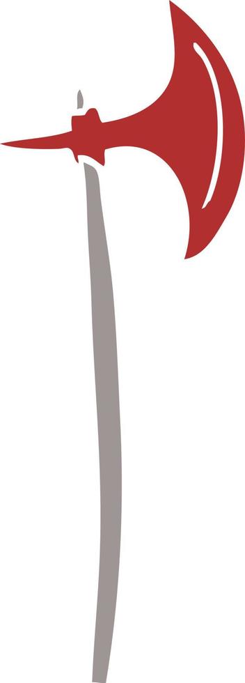 cartoon doodle axe vector