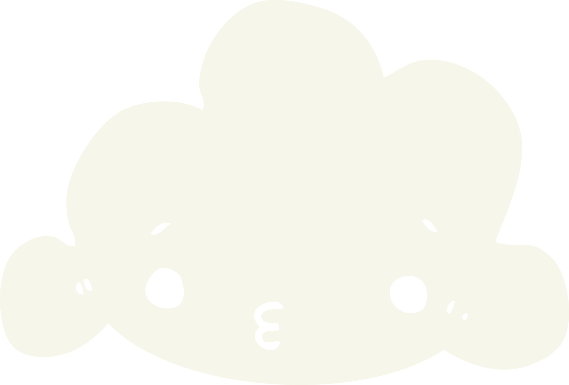 flat color style cartoon cloud 12191716 Vector Art at Vecteezy