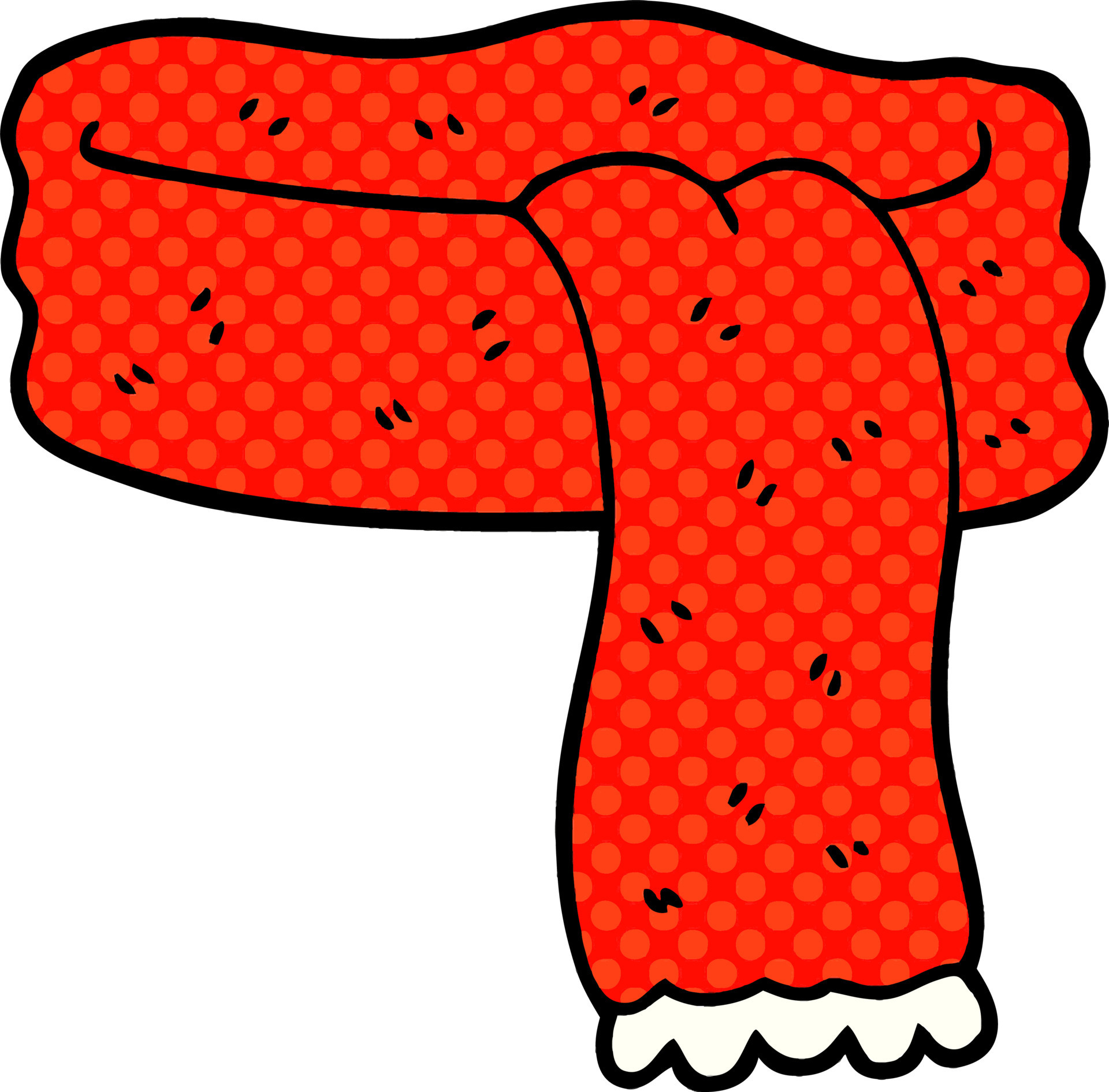 cartoon doodle scarf 12191738 Vector Art at Vecteezy