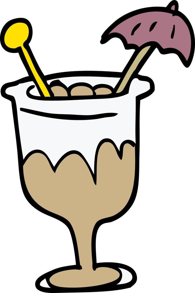 cartoon doodle cocktail vector