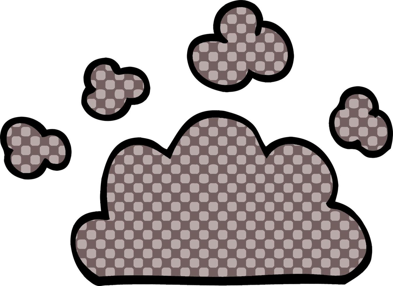 cartoon doodle weather cloud vector