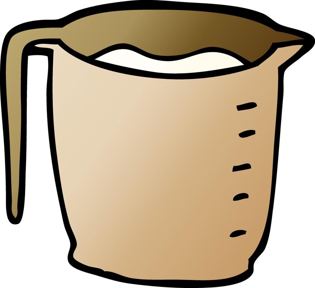 cartoon doodle jug vector