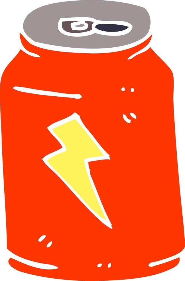 cartoon doodle energy drink vector