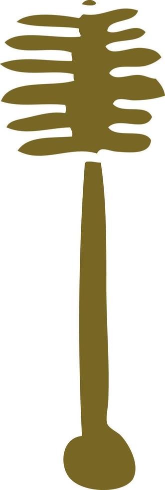cartoon doodle honey spindle vector