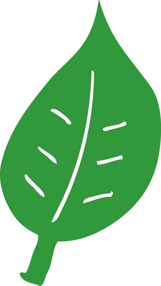 cartoon doodle autumnal leaf vector