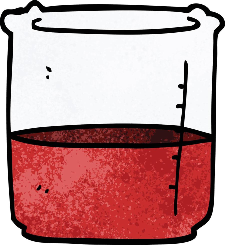 caricatura, garabato, vaso, de, sangre vector