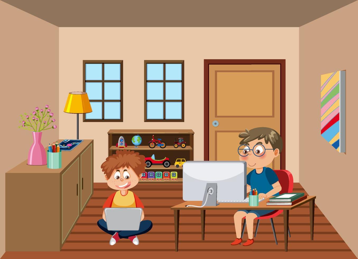 Online learning at home vector