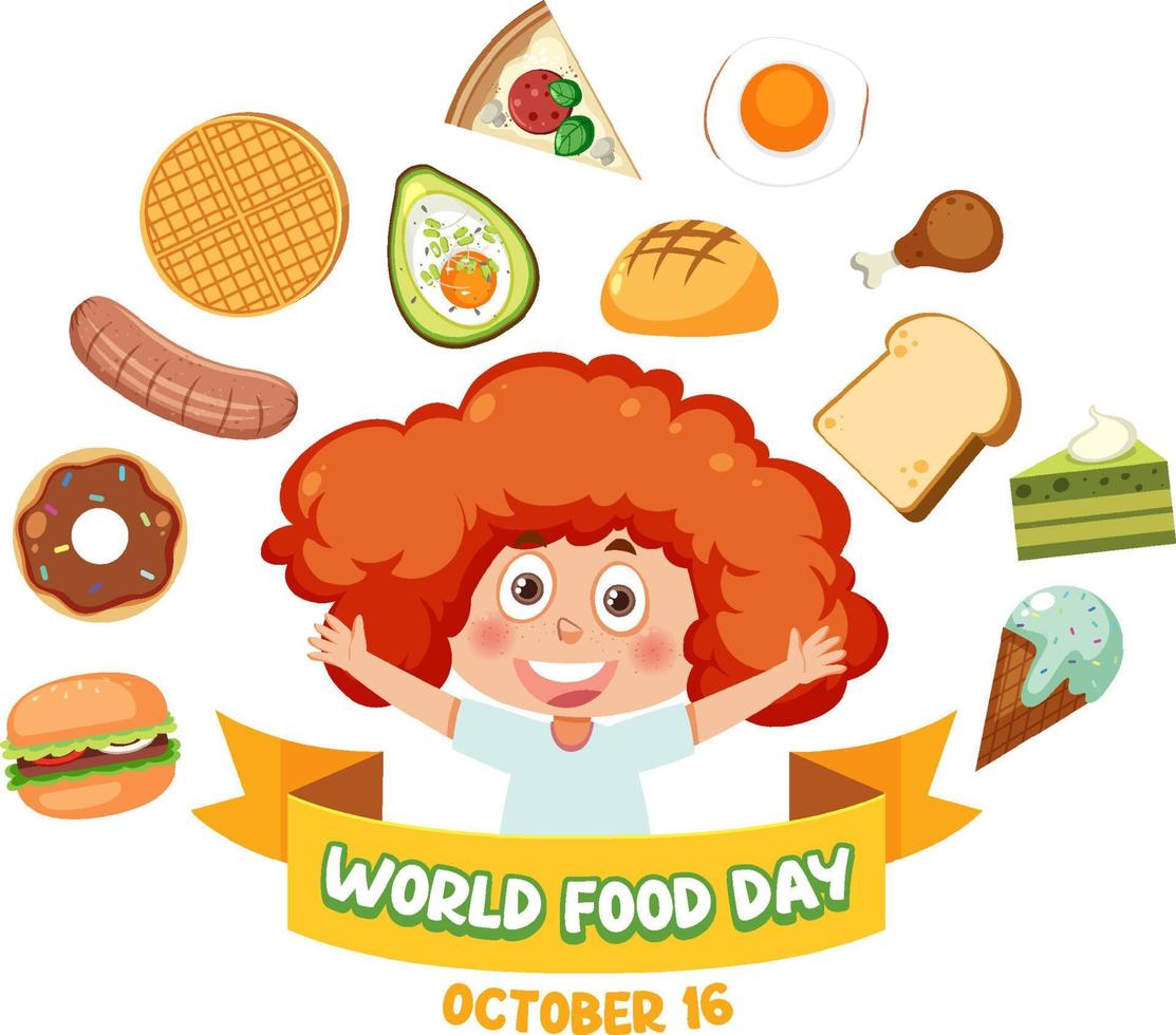 World Food Day Banner Design vector