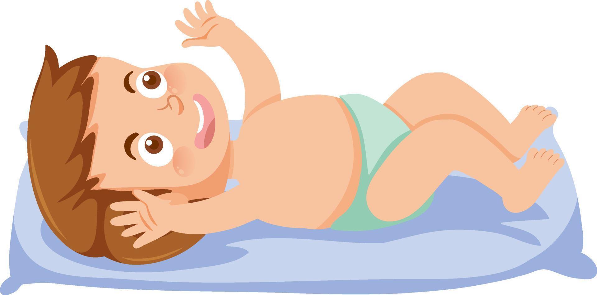 Baby boy without clothes vector