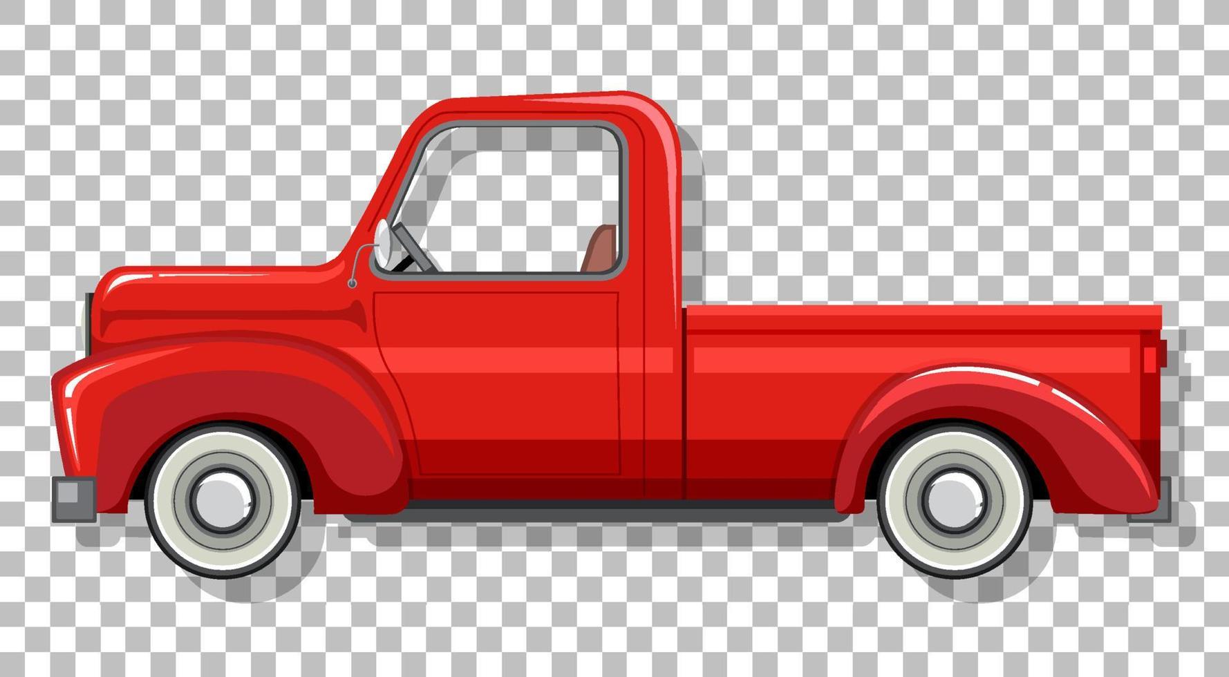 Truck on grid background vector