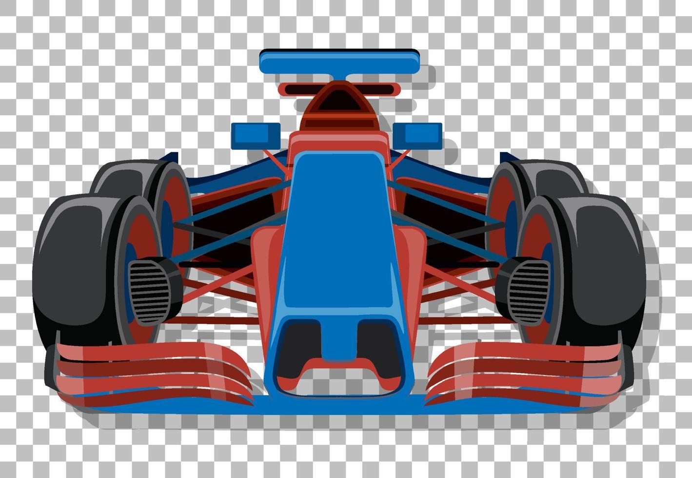 A racing car on grid background vector