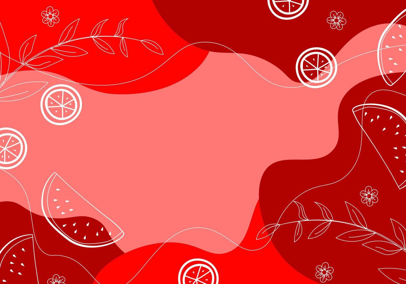 Hand draw summer background. Vector illustration.