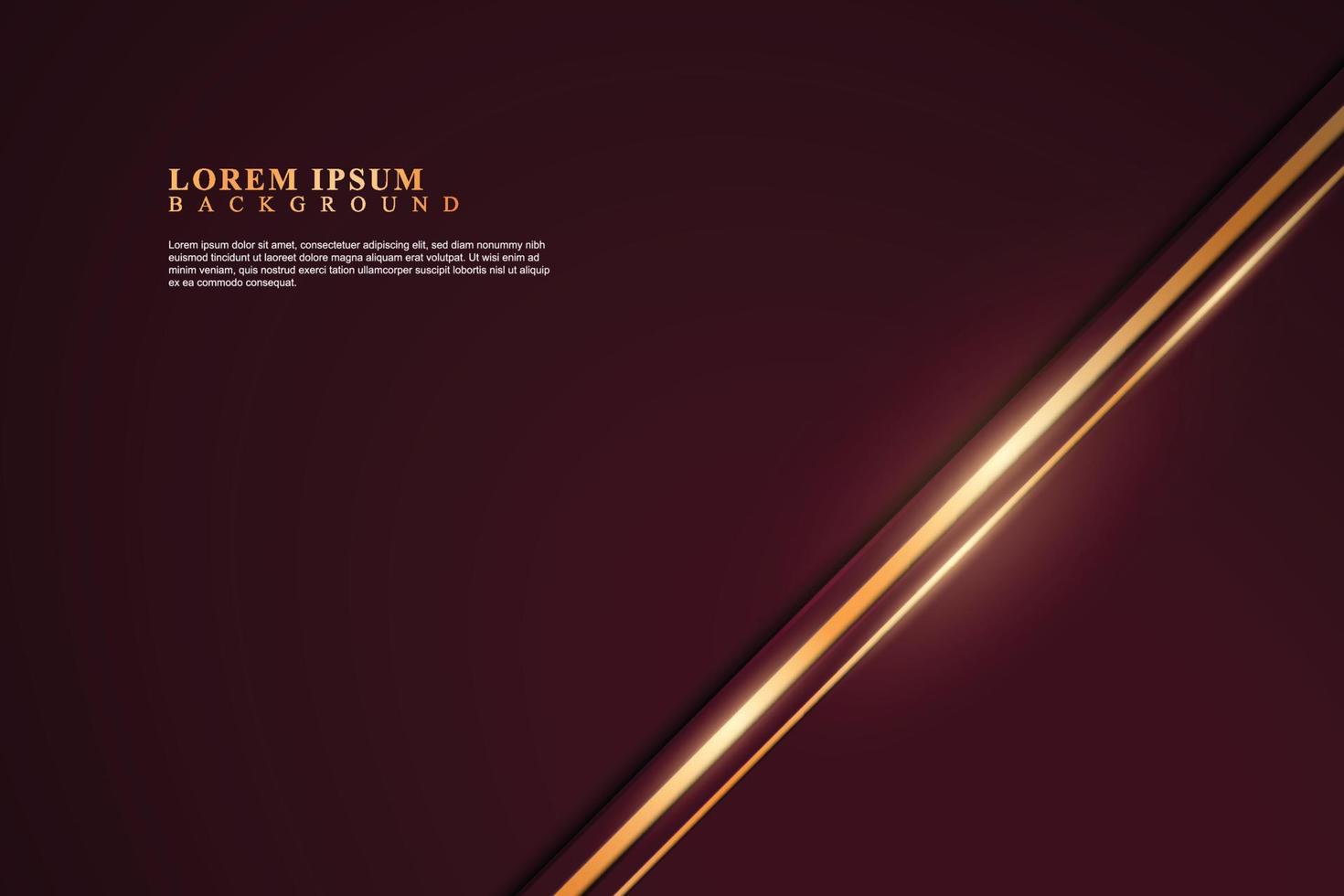 Luxury red and golden stripes background. vector
