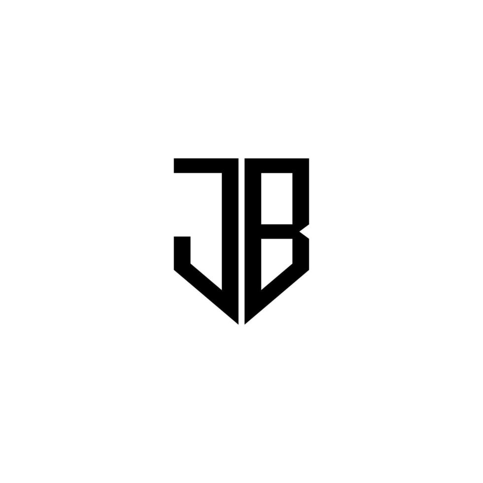diseño de logotipo de letra jb con fondo blanco en illustrator. logotipo vectorial, diseños de caligrafía para logotipo, afiche, invitación, etc. vector