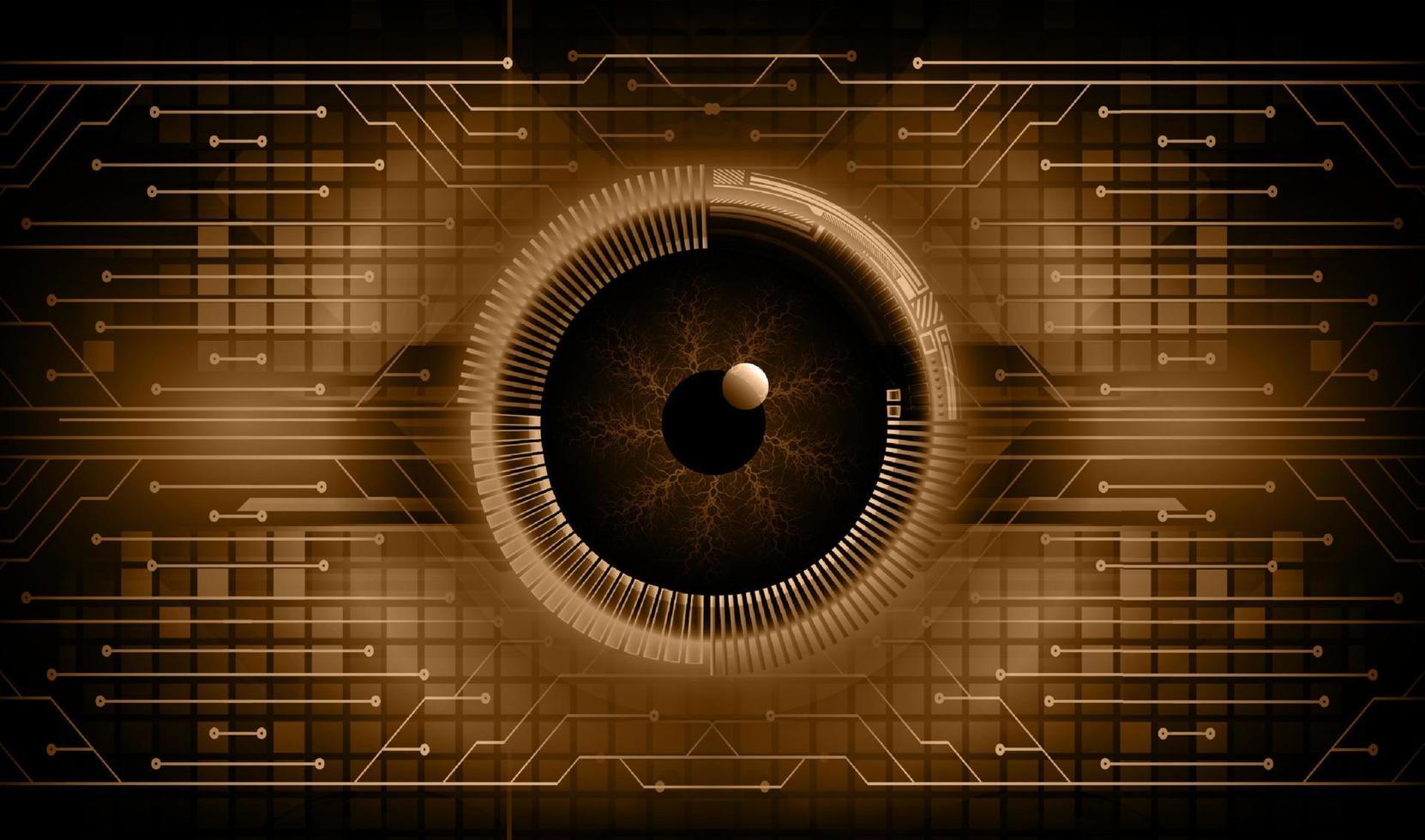 Modern Technology Background with eye vector