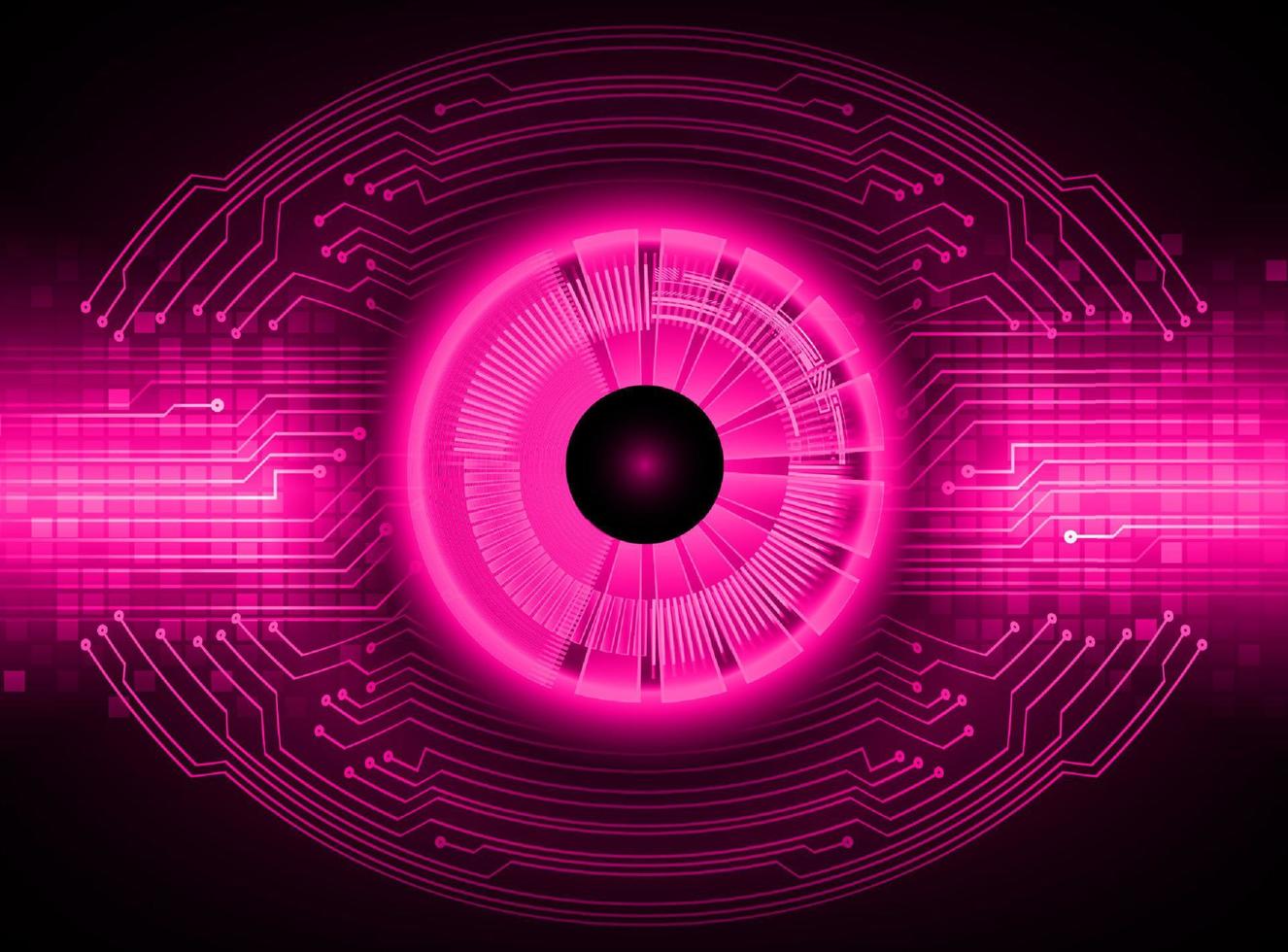 Modern Technology Background with eye vector