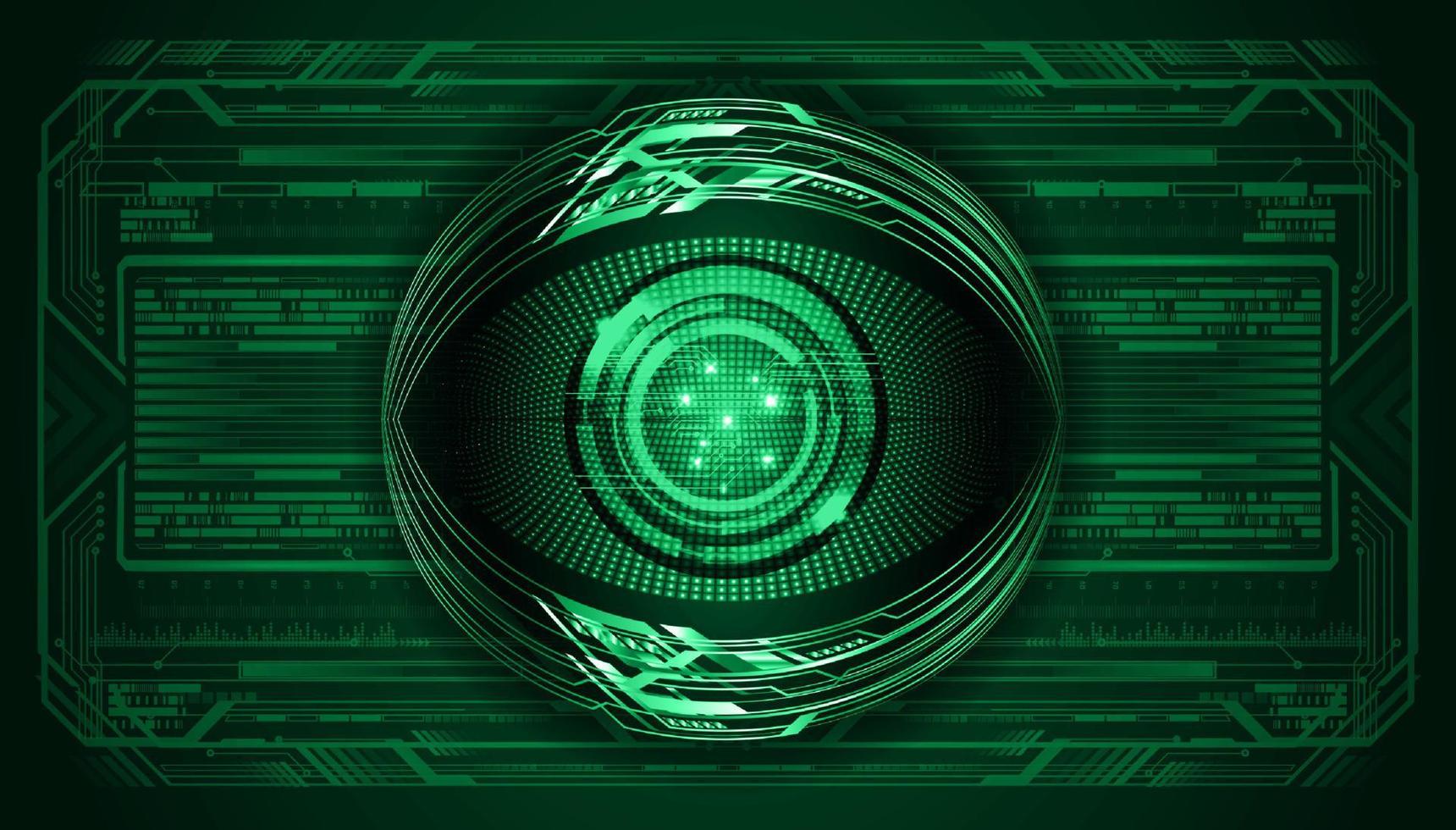 Modern Technology Background with eye vector