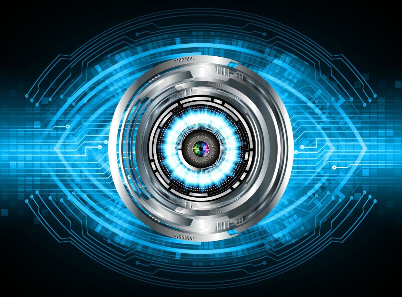 Modern Technology Background with eye vector