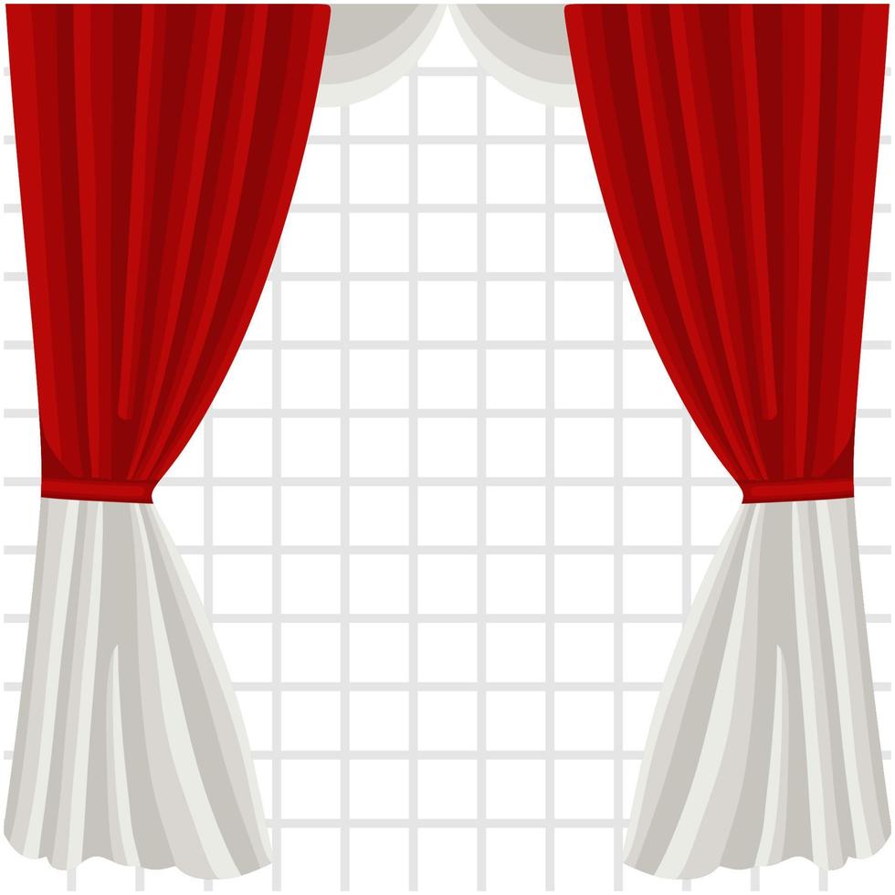 curtain illustration cinema banner vector