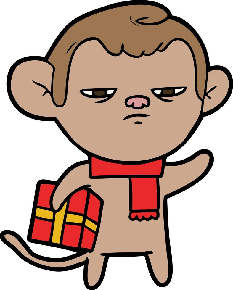 cartoon character monkey vector