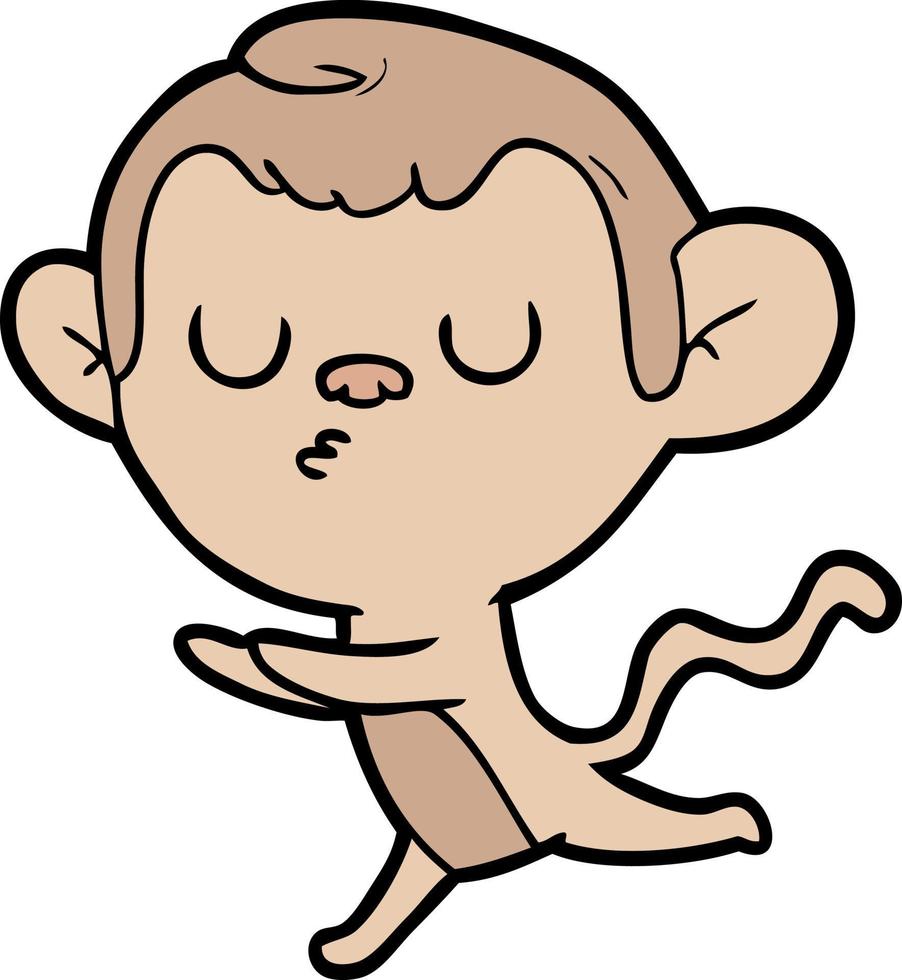 cartoon character monkey vector