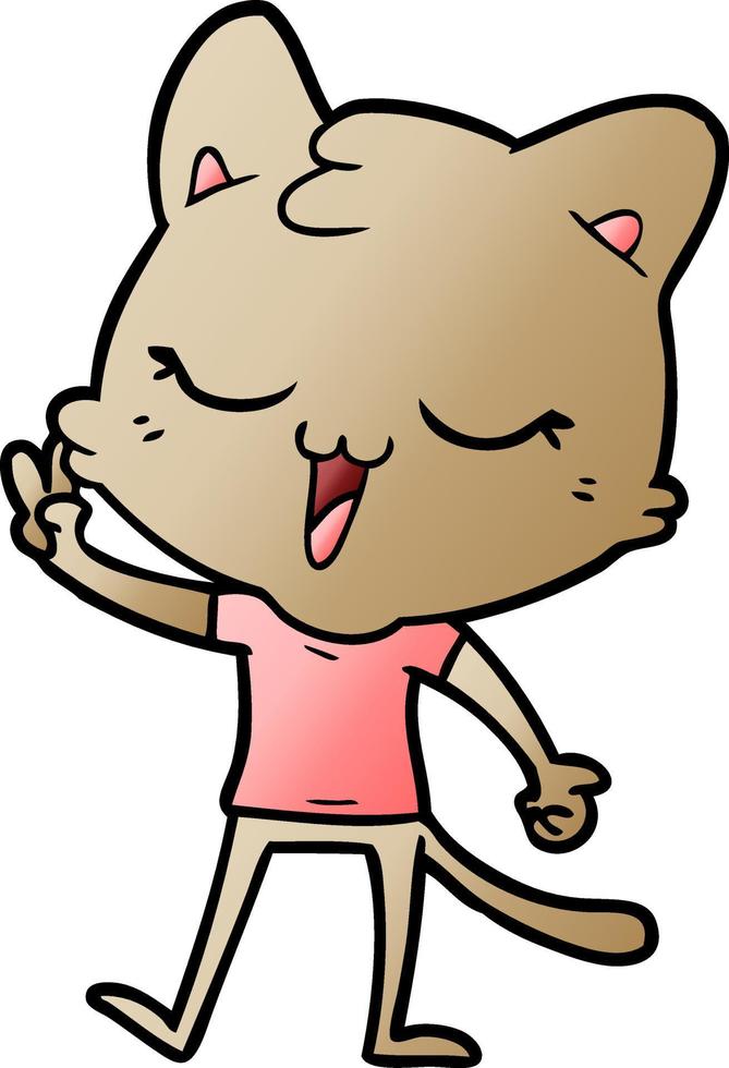 cartoon character cat vector