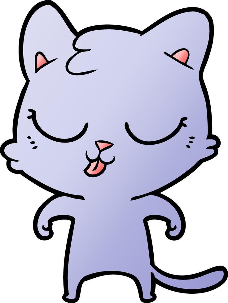 cartoon character cat 12195525 Vector Art at Vecteezy