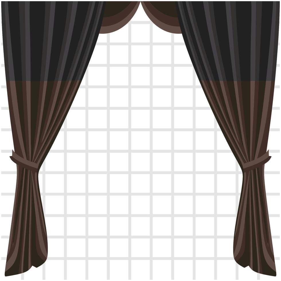curtain illustration cinema banner vector