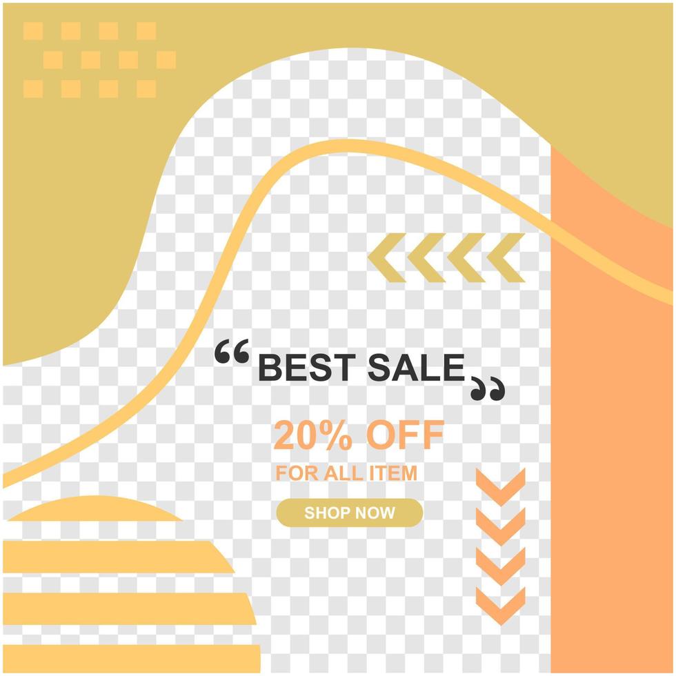 SOCIAL MEDIA TEMPLATE POST vector