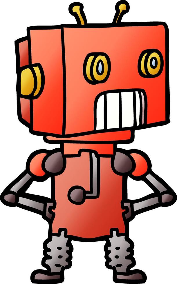 cartoon character robot vector