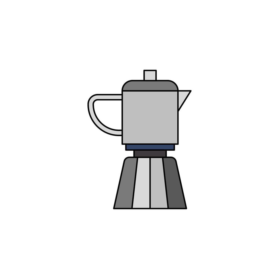 moka pot vector for website symbol icon presentation