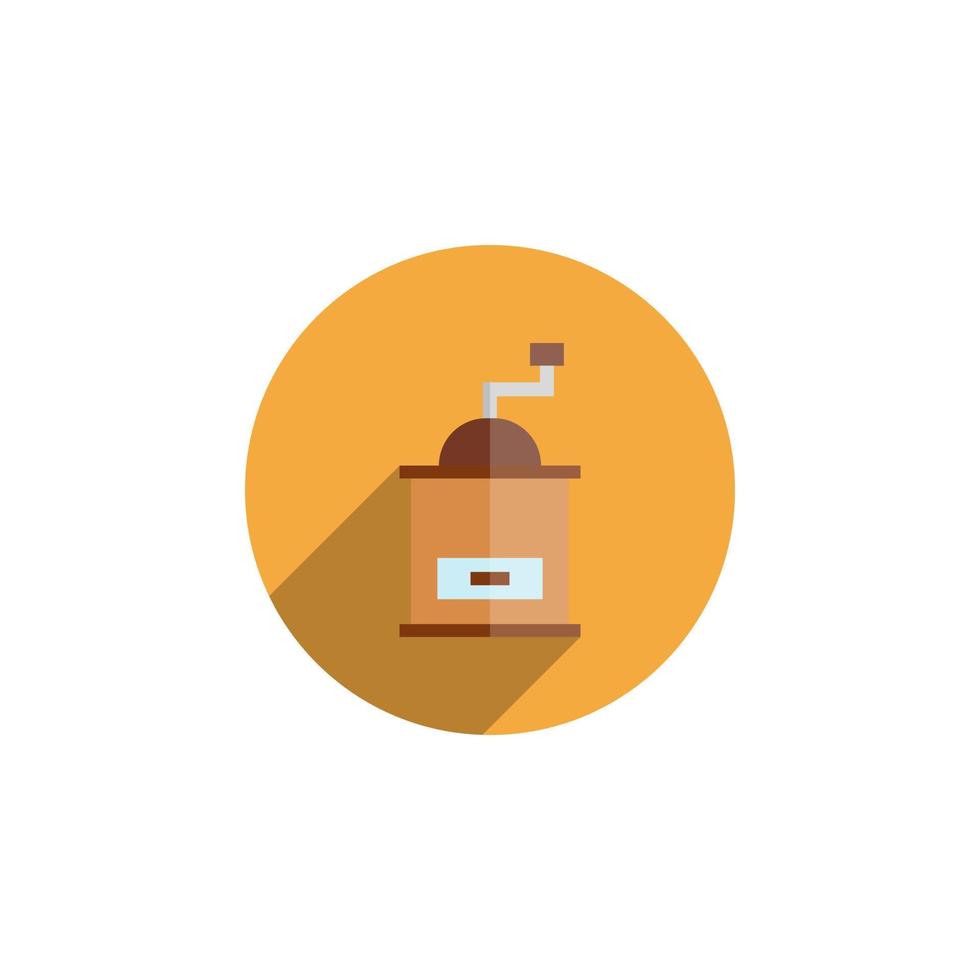 vector de molinillo de café para presentación de icono de símbolo de sitio web