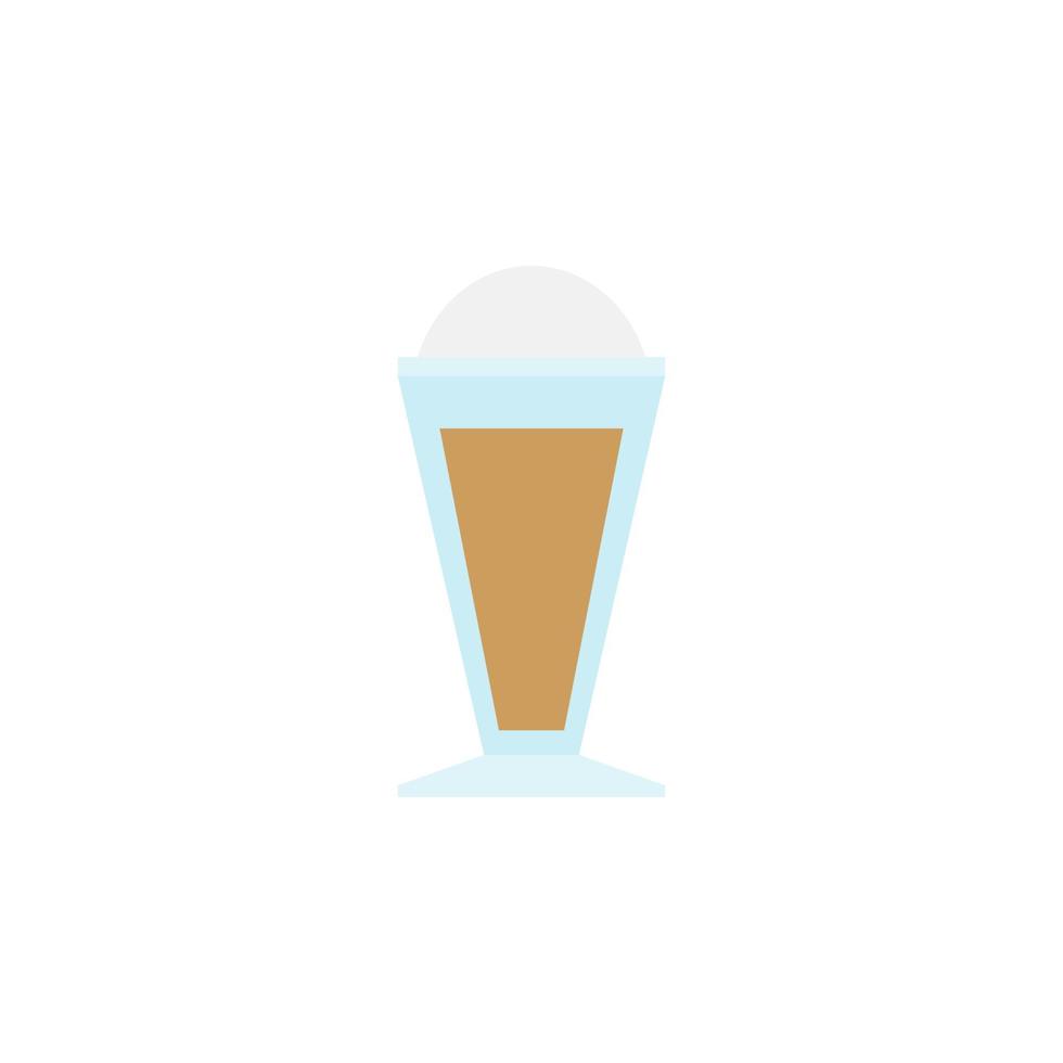 vector de café helado para presentación de icono de símbolo de sitio web