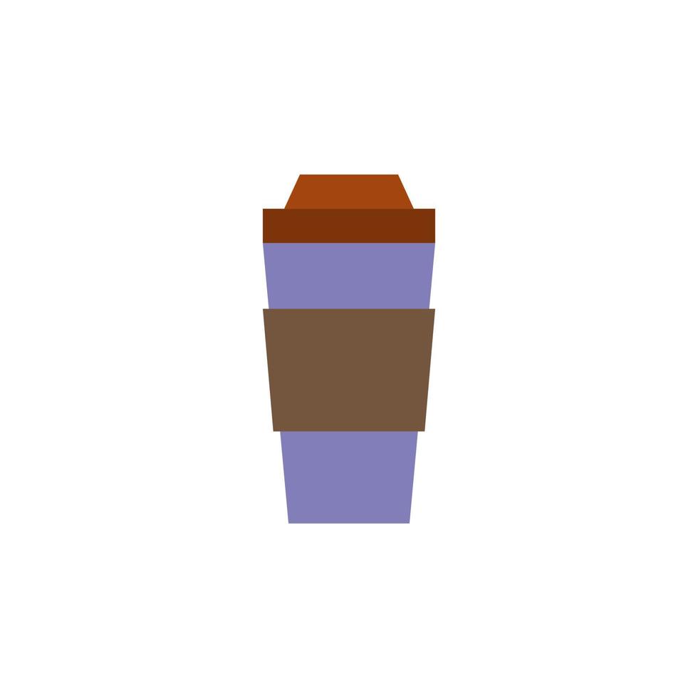 vector de vaso de café para presentación de icono de símbolo de sitio web