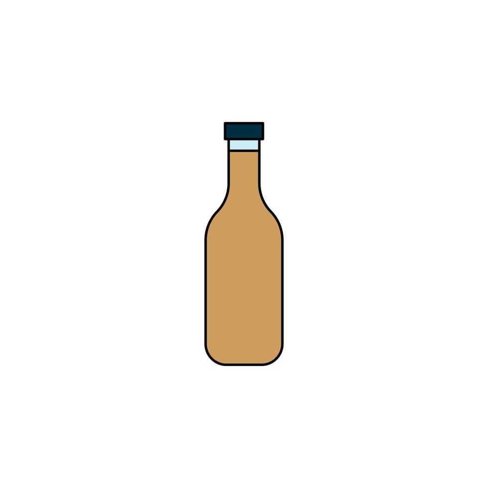 vector de botella de café para presentación de icono de símbolo de sitio web