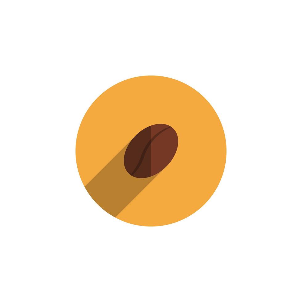 vector de grano de café para presentación de icono de símbolo de sitio web