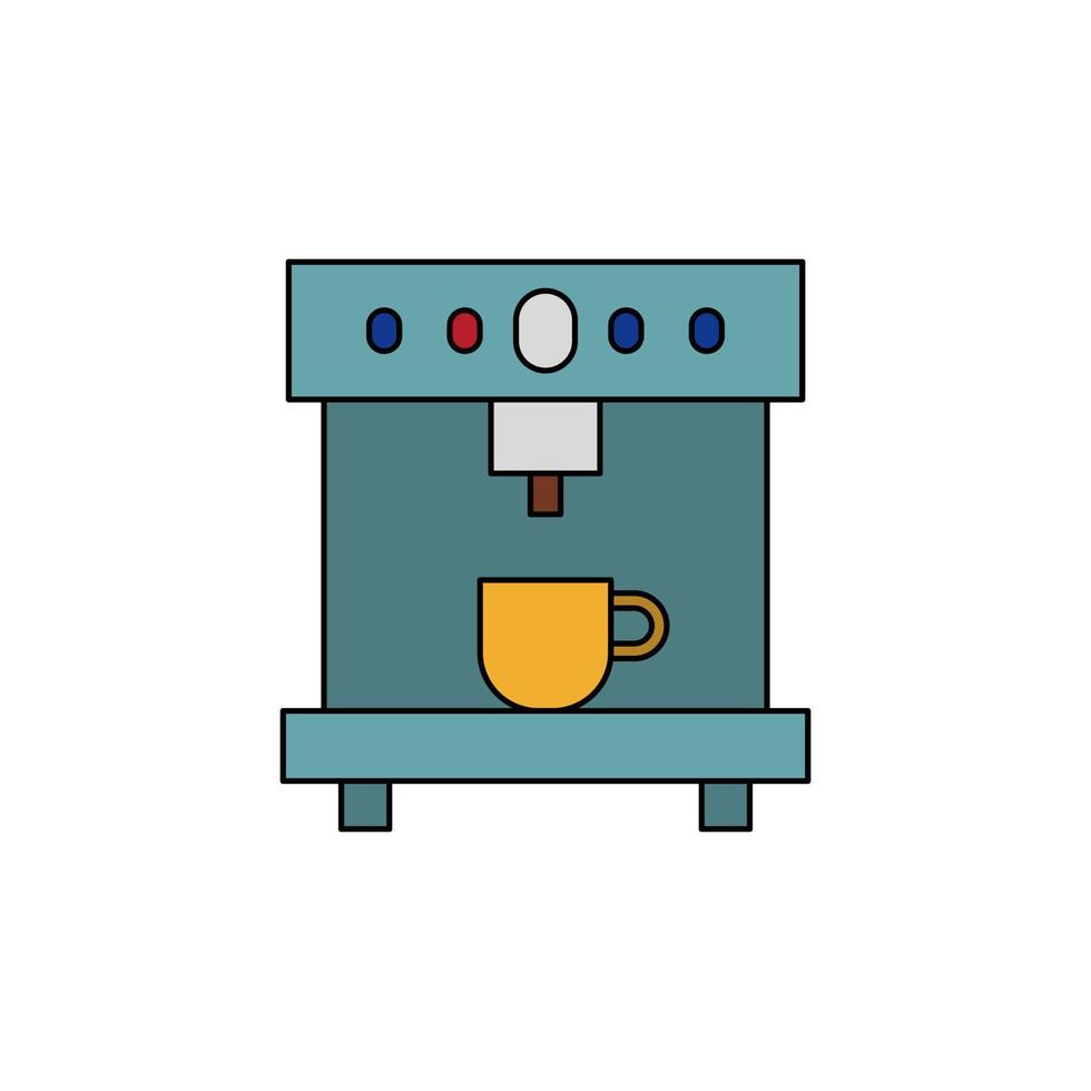 vector de máquina de espresso para presentación de icono de símbolo de sitio web