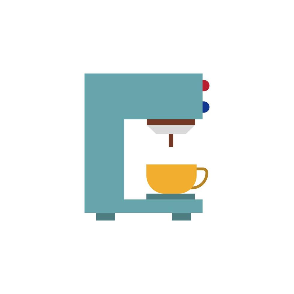 vector de máquina de espresso para presentación de icono de símbolo de sitio web