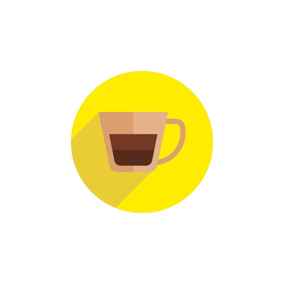 vector de taza de café para presentación de icono de símbolo de sitio web