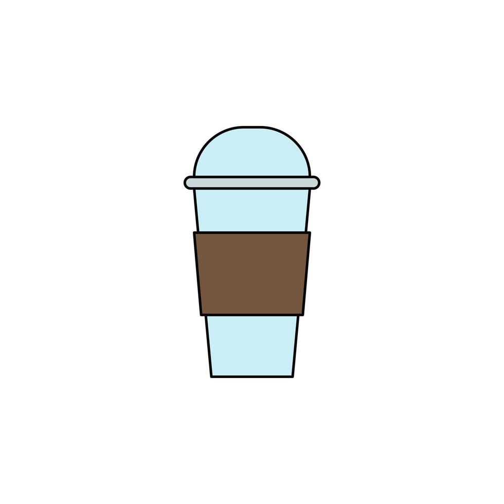 coffee cup plastic vector for website symbol icon presentation