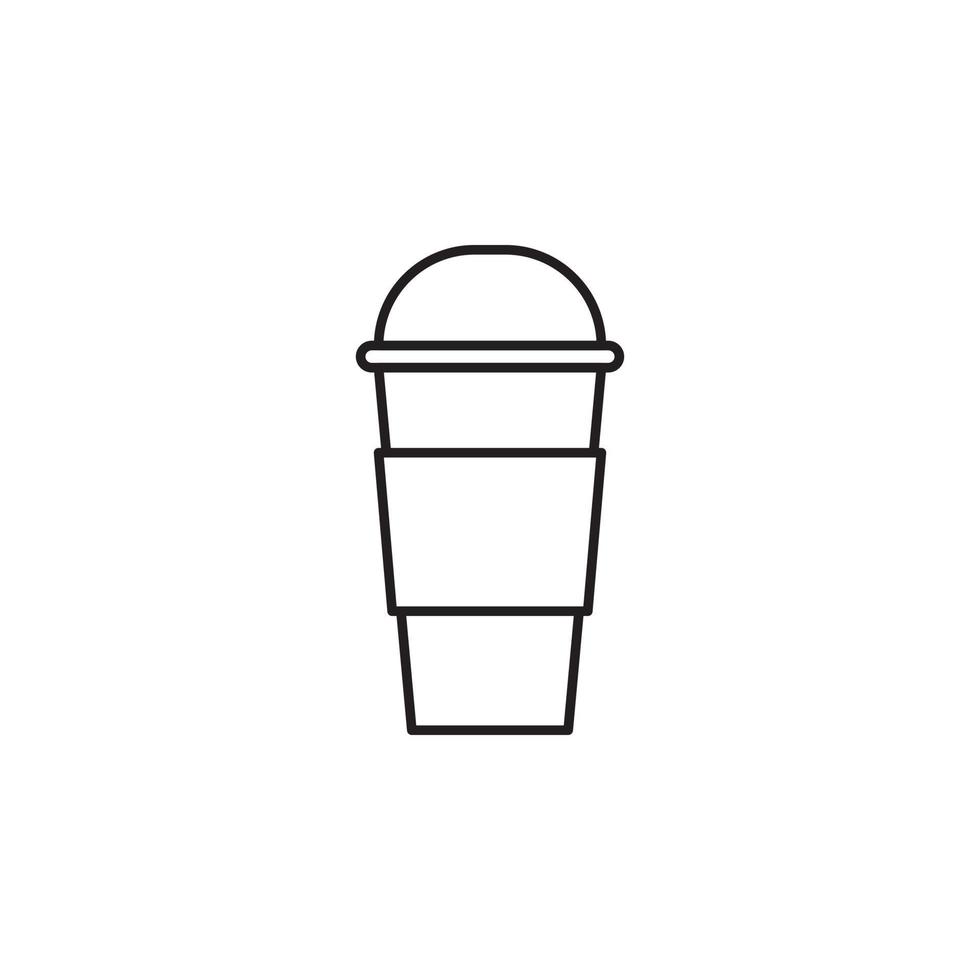 coffee cup plastic vector for website symbol icon presentation