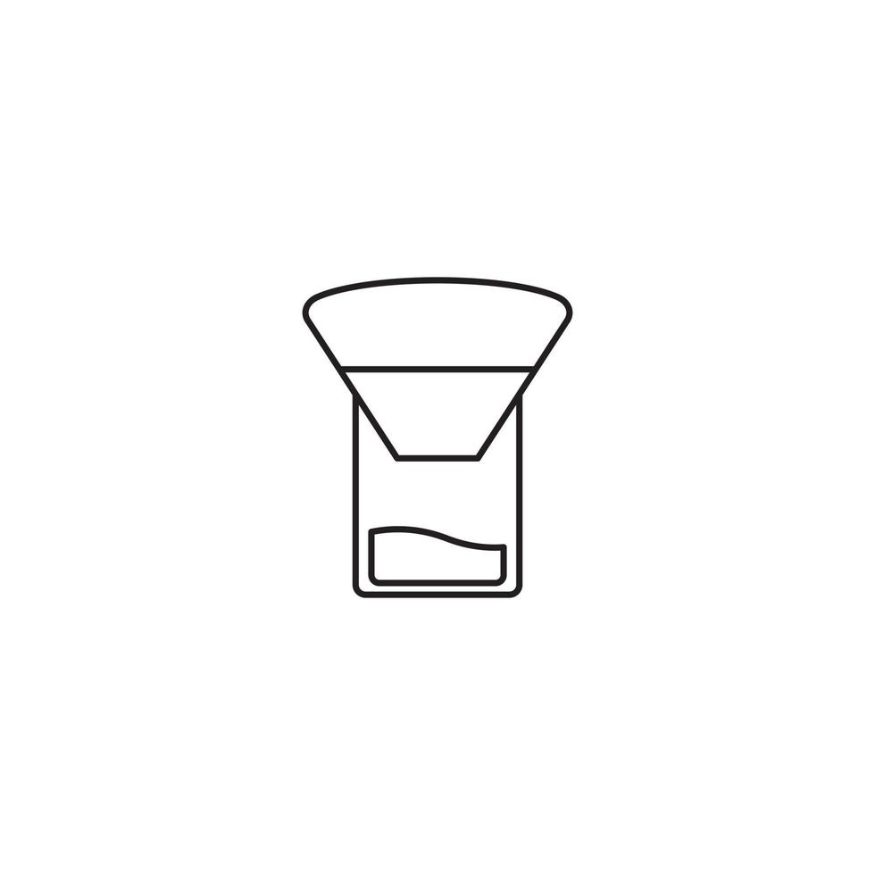 vector de cafetera de goteo para presentación de icono de símbolo de sitio web