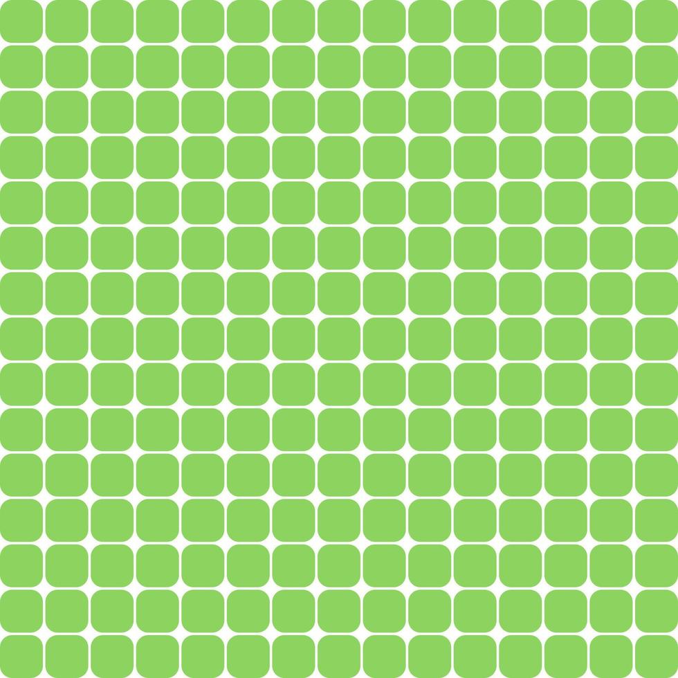 Seamless abstract pattern with many geometric green square rounded edges boxes. Vector design. Paper, cloth, fabric, cloth, dress, napkin, printing, present, shirt, bed, tree, earth day concept.