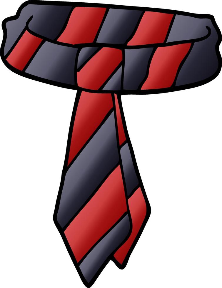 cartoon doodle office tie vector