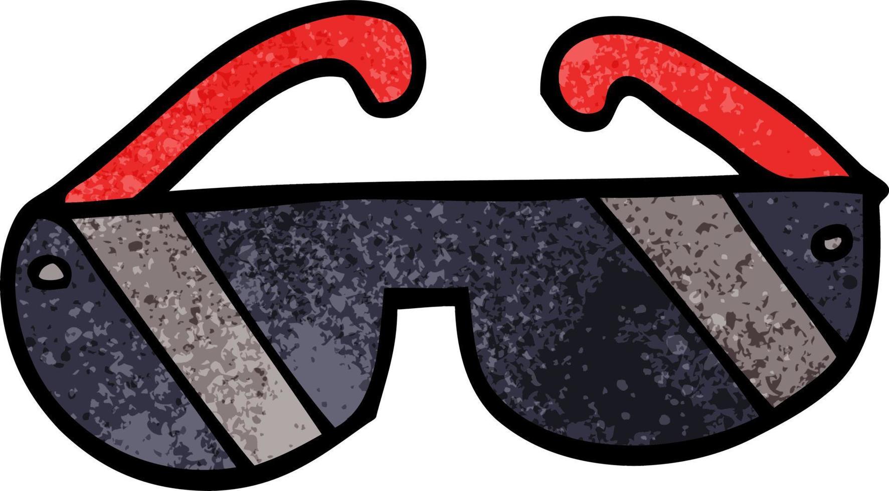 cartoon doodle sunglasses vector